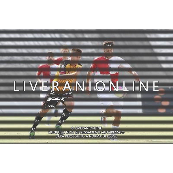 BASSANO - RIMINI CAMPIONATO LEGA PRO 1 SETTEMBRE 2013 NELLA FOTO NICASTRO E STEVANIN ©GARBUIO/AGENZIA ALDO LIVERANI SAS