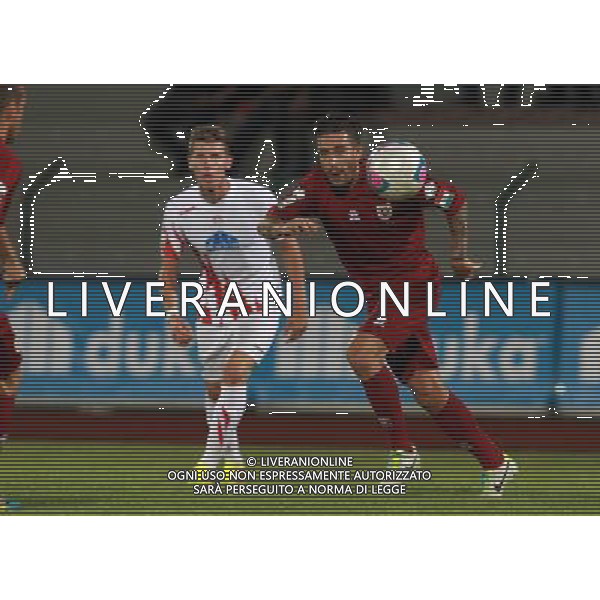 BOLZANO 1 SETTEMBRE 2013 /CAMPIONATO LEGAPRO I^ DIVISIONE 2013-2014 / SUDTIROL VS REGGIANA / NELLA FOTO: VIAPIANA E CORAZZA / FOTO FRANCESCA SOLI - AGENZIA ALDO LIVERANI SAS