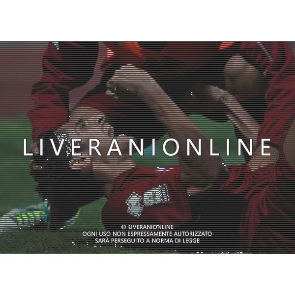 BOLZANO 1 SETTEMBRE 2013 /CAMPIONATO LEGAPRO I^ DIVISIONE 2013-2014 / SUDTIROL VS REGGIANA / NELLA FOTO: ANASTASI ESULTA DOPO IL GOL DELL\'1-0 / FOTO FRANCESCA SOLI - AGENZIA ALDO LIVERANI SAS