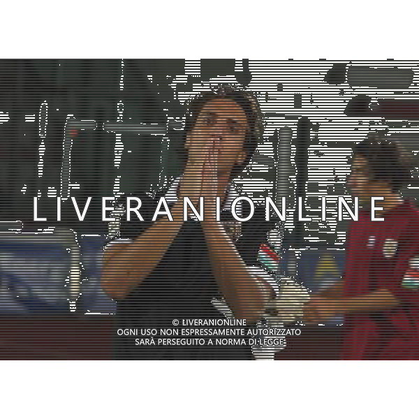 BOLZANO 1 SETTEMBRE 2013 /CAMPIONATO LEGAPRO I^ DIVISIONE 2013-2014 / SUDTIROL VS REGGIANA / NELLA FOTO: LA DELUSIONE DI BELLUCCI AL TERMINE DEL MATCH / FOTO FRANCESCA SOLI - AGENZIA ALDO LIVERANI SAS