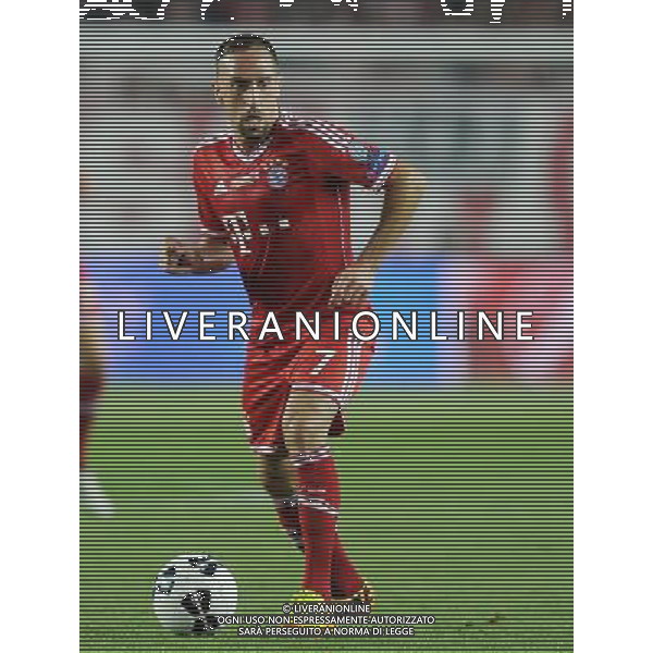 2013.08.30 PRAGA PILKA NOZNA SUPER PUCHAR EUROPY 2013 FOOTBALL UEFA SUPERCUP 2013 FC BAYERN MONACHIUM - FC CHELSEA LONDYN N/Z FRANCK RIBERY FOTO LUKASZ LASKOWSKI / PRESSFOCUS NEWSPIXPL --- Newspix.pl AG ALDO LIVERANI SAS ONLY ITALY *** Local Caption *** www.newspix.pl mail us: info@newspix.pl call us: 0048 022 23 22 222 --- Polish Picture Agency by Ringier Axel Springer Poland