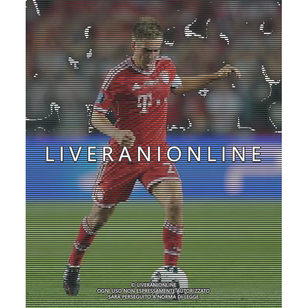 2013.08.30 PRAGA PILKA NOZNA SUPER PUCHAR EUROPY 2013 FOOTBALL UEFA SUPERCUP 2013 FC BAYERN MONACHIUM - FC CHELSEA LONDYN N/Z PHILIPP LAHM FOTO LUKASZ LASKOWSKI / PRESSFOCUS NEWSPIXPL --- Newspix.pl AG ALDO LIVERANI SAS ONLY ITALY *** Local Caption *** www.newspix.pl mail us: info@newspix.pl call us: 0048 022 23 22 222 --- Polish Picture Agency by Ringier Axel Springer Poland