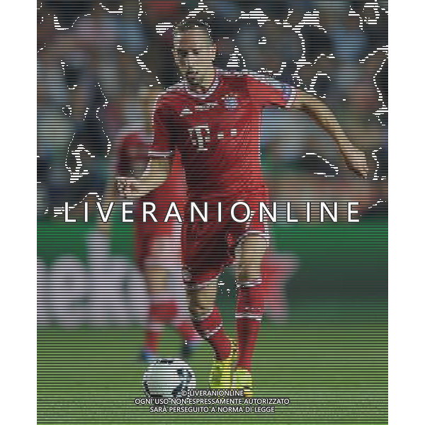 2013.08.30 PRAGA PILKA NOZNA SUPER PUCHAR EUROPY 2013 FOOTBALL UEFA SUPERCUP 2013 FC BAYERN MONACHIUM - FC CHELSEA LONDYN N/Z FRANCK RIBERY FOTO LUKASZ LASKOWSKI / PRESSFOCUS NEWSPIXPL --- Newspix.pl AG ALDO LIVERANI SAS ONLY ITALY *** Local Caption *** www.newspix.pl mail us: info@newspix.pl call us: 0048 022 23 22 222 --- Polish Picture Agency by Ringier Axel Springer Poland