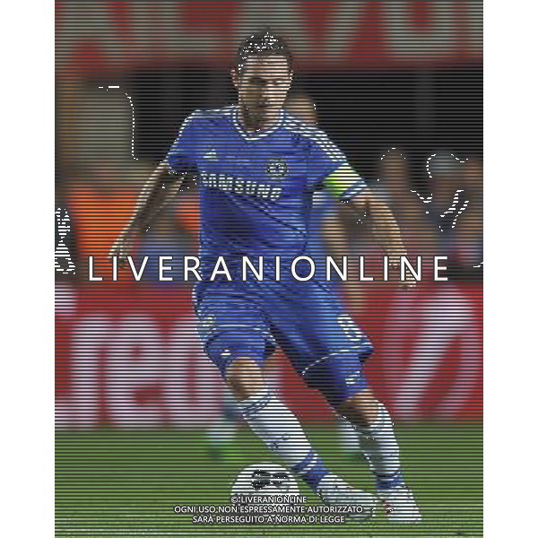 2013.08.30 PRAGA PILKA NOZNA SUPER PUCHAR EUROPY 2013 FOOTBALL UEFA SUPERCUP 2013 FC BAYERN MONACHIUM - FC CHELSEA LONDYN N/Z FRANK LAMPARD FOTO LUKASZ LASKOWSKI / PRESSFOCUS NEWSPIXPL --- Newspix.pl AG ALDO LIVERANI SAS ONLY ITALY *** Local Caption *** www.newspix.pl mail us: info@newspix.pl call us: 0048 022 23 22 222 --- Polish Picture Agency by Ringier Axel Springer Poland