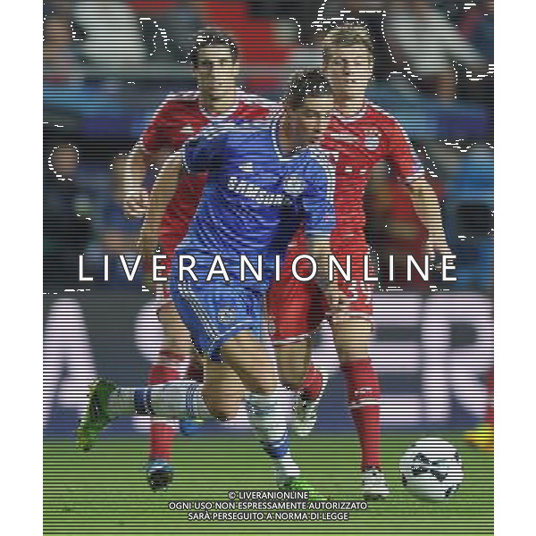 2013.08.30 PRAGA PILKA NOZNA SUPER PUCHAR EUROPY 2013 FOOTBALL UEFA SUPERCUP 2013 FC BAYERN MONACHIUM - FC CHELSEA LONDYN N/Z FERNANDO TORRES TONI KROOS FOTO LUKASZ LASKOWSKI / PRESSFOCUS NEWSPIXPL --- Newspix.pl AG ALDO LIVERANI SAS ONLY ITALY *** Local Caption *** www.newspix.pl mail us: info@newspix.pl call us: 0048 022 23 22 222 --- Polish Picture Agency by Ringier Axel Springer Poland