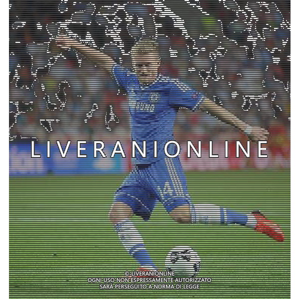 2013.08.30 PRAGA PILKA NOZNA SUPER PUCHAR EUROPY 2013 FOOTBALL UEFA SUPERCUP 2013 FC BAYERN MONACHIUM - FC CHELSEA LONDYN N/Z ANDRE SCHURRLE FOTO LUKASZ LASKOWSKI / PRESSFOCUS NEWSPIXPL --- Newspix.pl AG ALDO LIVERANI SAS ONLY ITALY *** Local Caption *** www.newspix.pl mail us: info@newspix.pl call us: 0048 022 23 22 222 --- Polish Picture Agency by Ringier Axel Springer Poland