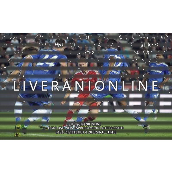 2013.08.30 PRAGA PILKA NOZNA SUPER PUCHAR EUROPY 2013 FOOTBALL UEFA SUPERCUP 2013 FC BAYERN MONACHIUM - FC CHELSEA LONDYN N/Z FRANCK RIBERY FOTO LUKASZ LASKOWSKI / PRESSFOCUS NEWSPIXPL --- Newspix.pl AG ALDO LIVERANI SAS ONLY ITALY *** Local Caption *** www.newspix.pl mail us: info@newspix.pl call us: 0048 022 23 22 222 --- Polish Picture Agency by Ringier Axel Springer Poland