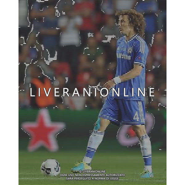 2013.08.30 PRAGA PILKA NOZNA SUPER PUCHAR EUROPY 2013 FOOTBALL UEFA SUPERCUP 2013 FC BAYERN MONACHIUM - FC CHELSEA LONDYN N/Z DAVID LUIZ FOTO LUKASZ LASKOWSKI / PRESSFOCUS NEWSPIXPL --- Newspix.pl AG ALDO LIVERANI SAS ONLY ITALY *** Local Caption *** www.newspix.pl mail us: info@newspix.pl call us: 0048 022 23 22 222 --- Polish Picture Agency by Ringier Axel Springer Poland