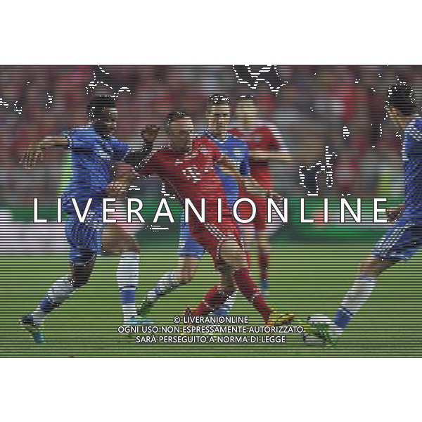 2013.08.30 PRAGA PILKA NOZNA SUPER PUCHAR EUROPY 2013 FOOTBALL UEFA SUPERCUP 2013 FC BAYERN MONACHIUM - FC CHELSEA LONDYN N/Z FRANCK RIBERY FOTO LUKASZ LASKOWSKI / PRESSFOCUS NEWSPIXPL --- Newspix.pl AG ALDO LIVERANI SAS ONLY ITALY *** Local Caption *** www.newspix.pl mail us: info@newspix.pl call us: 0048 022 23 22 222 --- Polish Picture Agency by Ringier Axel Springer Poland