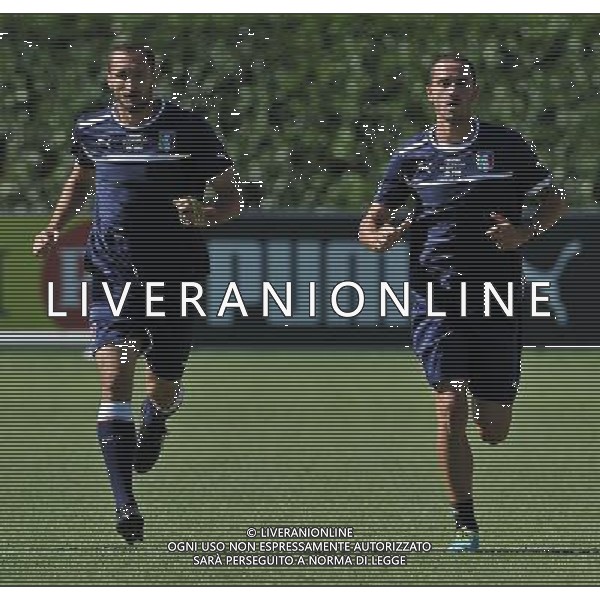 Raduno Nazionale Italiana Firenze - 03.09.2013 Allenamento Nella Foto:chiellini bonucci /Ph.Vitez-Ag. Aldo Liverani