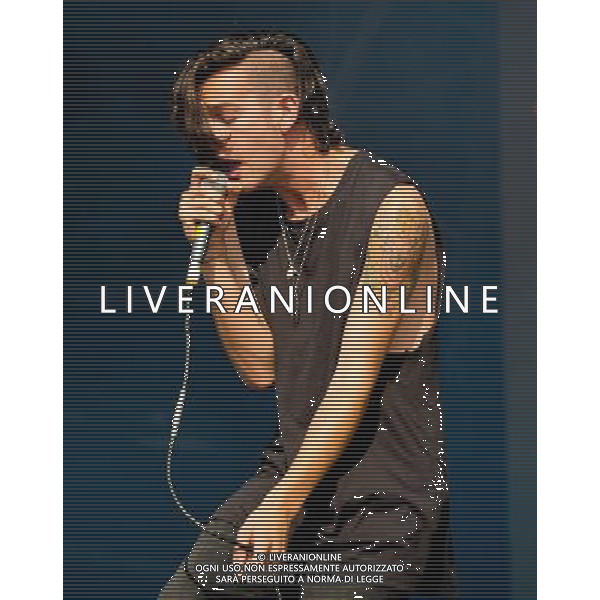  Trinity Jersey CI : The 1975s performing on the main stage at 2013 Jersey Live Festival.Jersey Live is celebrating its 10th anniversary. Date 31/08/2013 ©PHOTOSHOT/AGENZIA ALDO LIVERANI SAS - ITALY ONLY - EDITORIAL USE ONLY