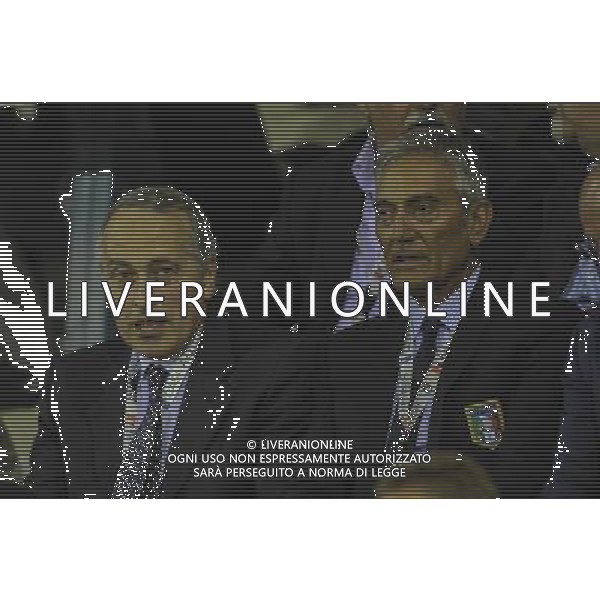 Rieti - 05/09/2013 - Stadio \'Centro d\'Italia\' - Qualificazioni Campionato Europeo Under 21 - Italia vs Belgio - nella foto: giancarlo abete /Ph. Fabrizio Corradetti - Ag. Aldo Liverani sas