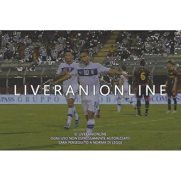 Rieti - 05/09/2013 - Stadio \'Centro d\'Italia\' - Qualificazioni Campionato Europeo Under 21 - Italia vs Belgio - nella foto: L\'esultanza di Cristian Battocchio /Ph. Fabrizio Corradetti - Ag. Aldo Liverani sas