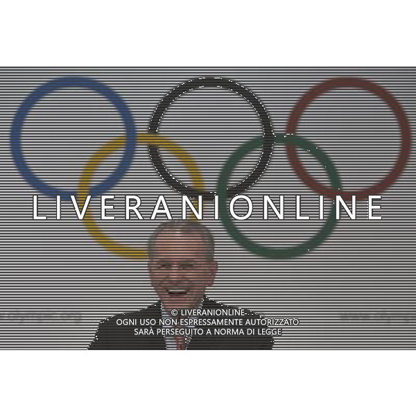 (130905) -- BUENOS AIRES, Sept. 5, 2013 () -- International Olympic Committee (IOC) President Jacques Rogge laughs during a news conference in Buenos Aires, capital of Argentina, Sept. 4, 2013. IOC will elect the host city of the 2020 Summer Olympic Games and a new IOC president at its 125th session, to be held on Sept. 6. (/Martin Zabala) ©photoshot/AGENZIA ALDO LIVERANI SAS - ITALY ONLY - Conferenza stampa del Comitato Olimpico Internazionale (CIO) per eleggere la citta\' che ospitera\' i Giochi olimpici estivi 2020 a Buenos Aires, capitale dell\'Argentina, 4 settembre 2013.