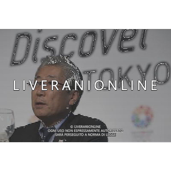(130905) -- BUENOS AIRES, Sept. 5, 2013 () -- President of Japan\'s Olympic Committee Tsunekazu Takeda attends a press conference for the presentation of Tokyo\'s bid to host the 2020 Summer Olympic Games in Buenos Aires, capital of Argentina, on Sept. 4, 2013. The International Olympic Committee (IOC) will elect the host city of the 2020 Summer Olympic Games at its 125th session, to be held on Sept. 6. (/Martin Zabala) (jg) (ce) ©photoshot/AGENZIA ALDO LIVERANI SAS - ITALY ONLY - Conferenza stampa del Comitato Olimpico Internazionale (CIO) per eleggere la citta\' che ospitera\' i Giochi olimpici estivi 2020 a Buenos Aires, capitale dell\'Argentina, 4 settembre 2013.