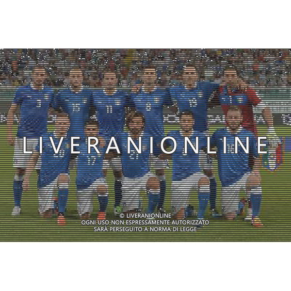 6-9-2013 Palermo : Italia - Bulgaria Qualificazioni Mondiali Calcio 2014 Nella foto: FORMAZIONE ITALIA GIUSEPPE SERGI/AG ALDO LIVERANI SAS 