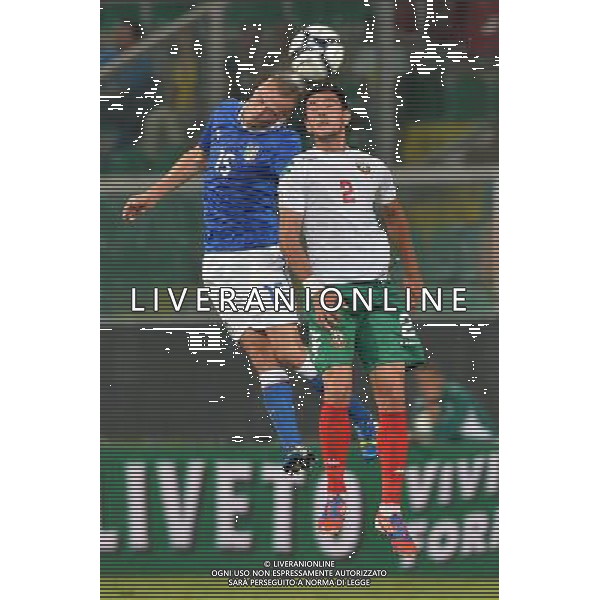 6-9-2013 Palermo : Italia - Bulgaria Qualificazioni Mondiali Calcio 2014 Nella foto: Luca Antonelli - Stanislav Manolev GIUSEPPE SERGI/AG ALDO LIVERANI SAS 