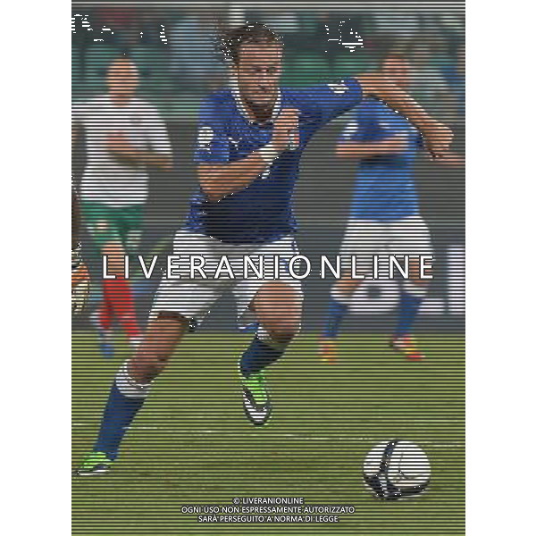 6-9-2013 Palermo : Italia - Bulgaria Qualificazioni Mondiali Calcio 2014 Nella foto: Alberto Gilardino GIUSEPPE SERGI/AG ALDO LIVERANI SAS 