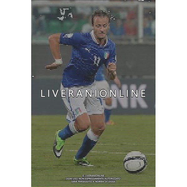 6-9-2013 Palermo : Italia - Bulgaria Qualificazioni Mondiali Calcio 2014 Nella foto: Alberto Gilardino GIUSEPPE SERGI/AG ALDO LIVERANI SAS 