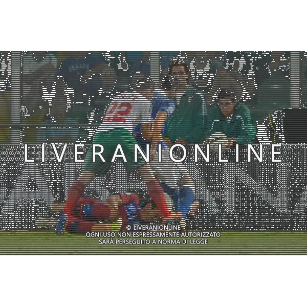 6-9-2013 Palermo : Italia - Bulgaria Qualificazioni Mondiali Calcio 2014 Nella foto: Georgi Iliev Rusev - Davide Astori - Gianluigi Buffon GIUSEPPE SERGI/AG ALDO LIVERANI SAS 