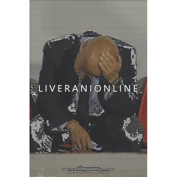 Rieti - 05/09/2013 - Stadio \'Centro d\'Italia\' - Qualificazioni Campionato Europeo Under 21 - Italia vs Belgio - nella foto: La delusione di Luigi Di Biagio /Ph. Fabrizio Corradetti - Ag. Aldo Liverani sas