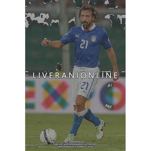 6-9-2013 Palermo : Italia - Bulgaria Qualificazioni Mondiali Calcio 2014 Nella foto: Andrea Pirlo GIUSEPPE SERGI/AG ALDO LIVERANI SAS 