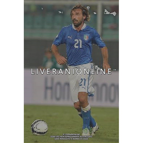 6-9-2013 Palermo : Italia - Bulgaria Qualificazioni Mondiali Calcio 2014 Nella foto: Andrea Pirlo GIUSEPPE SERGI/AG ALDO LIVERANI SAS 