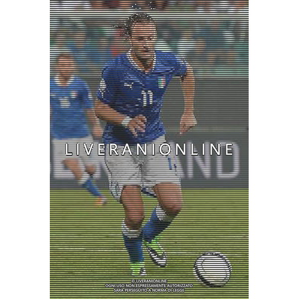 6-9-2013 Palermo : Italia - Bulgaria Qualificazioni Mondiali Calcio 2014 Nella foto: Alberto Gilardino GIUSEPPE SERGI/AG ALDO LIVERANI SAS 