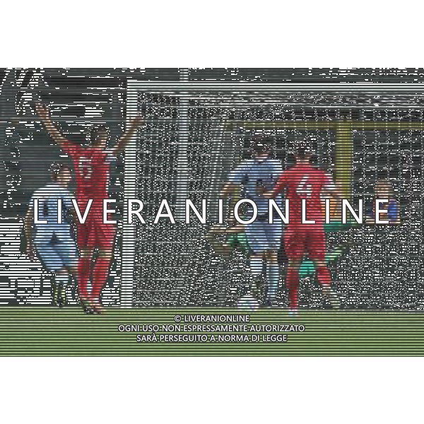 bergamo, stadio atleti azzurri d\'italia, 08 settembre 2013, nella foto GIRASOLE MICHAEL gol ,ph.moro/ALDO LIVERANI