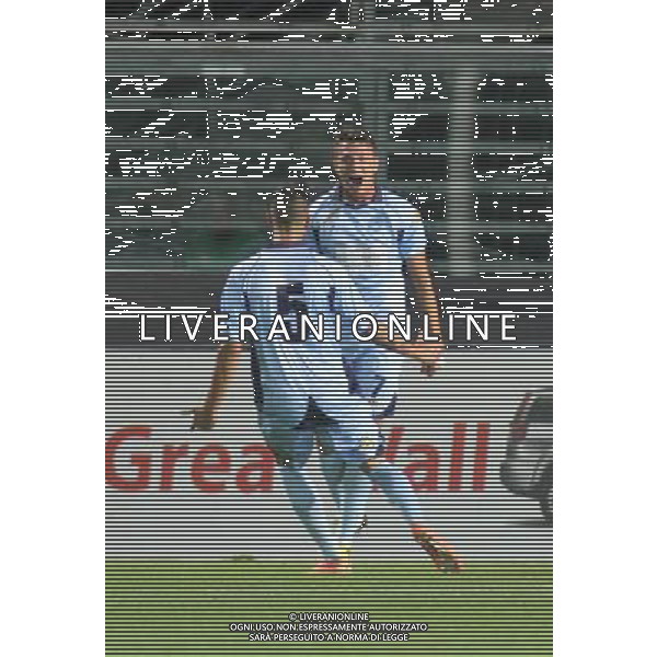 bergamo, stadio atleti azzurri d\'italia, 08 settembre 2013, nella foto GIRASOLE MICHAEL dopo gol ,ph.moro/ALDO LIVERANI