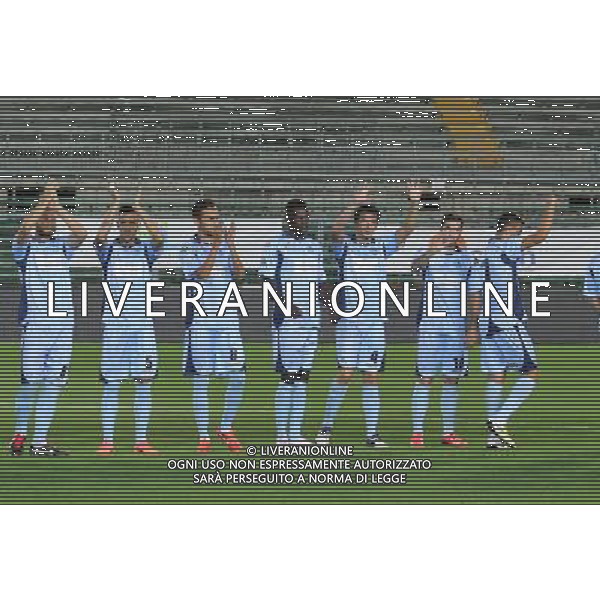 bergamo, stadio atleti azzurri d\'italia, 08 settembre 2013, nella foto saluti giocatori ,ph.moro/ALDO LIVERANI