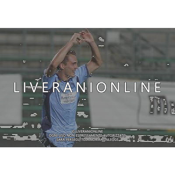 bergamo, stadio atleti azzurri d\'italia, 08 settembre 2013, nella foto PESENTI MASSIMILIANO dopo gol ,ph.moro/ALDO LIVERANI