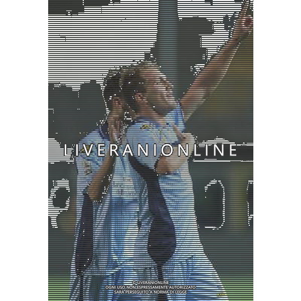 bergamo, stadio atleti azzurri d\'italia, 08 settembre 2013, nella foto PESENTI MASSIMILIANO dopo gol ,ph.moro/ALDO LIVERANI