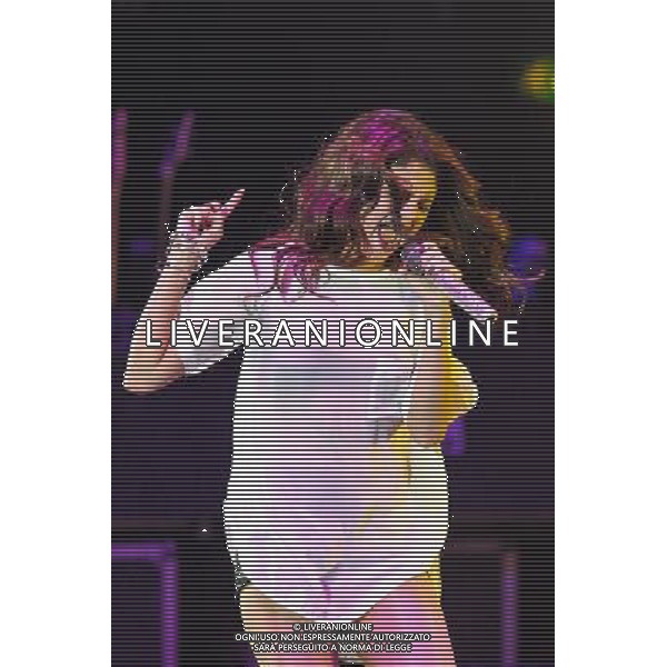 Selena Gomez plays Hammersmith Apollo on 08/09/2013 at Hammersmith Apollo, London. Persons pictured: Selena Gomez. ©photoshot/AGENZIA ALDO LIVERANI SAS - ITALY ONLY - EDITORIAL USE ONLY