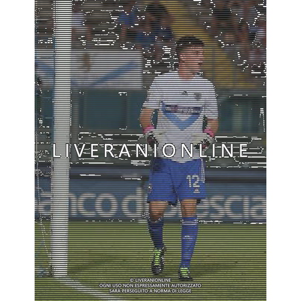 Alessio Cragno portiere del brescia , brescia calcio singoli giocatori ,12 agosto 2013.Ph Fotolive Filippo Venezia ag aldo liverani sas AG ALDO LIVERANI SAS