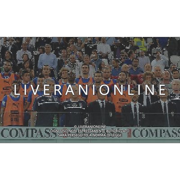 Qualificazioni ai Campionati Mondiali di Calcio Brasile FIFA 2014 Gruppo B Torino - 10.09.2013 Italia-Repubblica Ceca Nella Foto:la panchina italia durante l\'inno /Ph.Vitez-Ag. Aldo Liverani