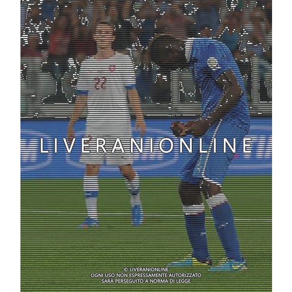 Qualificazioni ai Campionati Mondiali di Calcio Brasile FIFA 2014 Gruppo B Torino - 10.09.2013 Italia-Repubblica Ceca Nella Foto:balotelli esulta /Ph.Vitez-Ag. Aldo Liverani