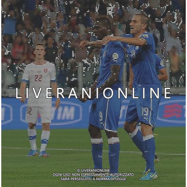 Qualificazioni ai Campionati Mondiali di Calcio Brasile FIFA 2014 Gruppo B Torino - 10.09.2013 Italia-Repubblica Ceca Nella Foto:balotelli esulta /Ph.Vitez-Ag. Aldo Liverani