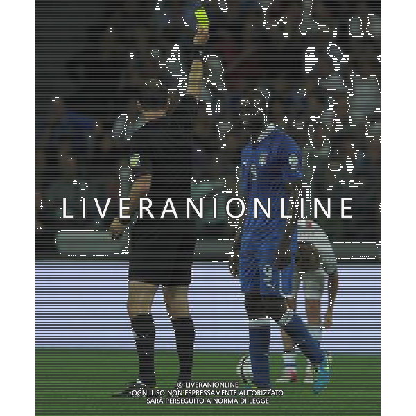 Qualificazioni ai Campionati Mondiali di Calcio Brasile FIFA 2014 Gruppo B Torino - 10.09.2013 Italia-Repubblica Ceca Nella Foto:balotelli ammonito /Ph.Vitez-Ag. Aldo Liverani