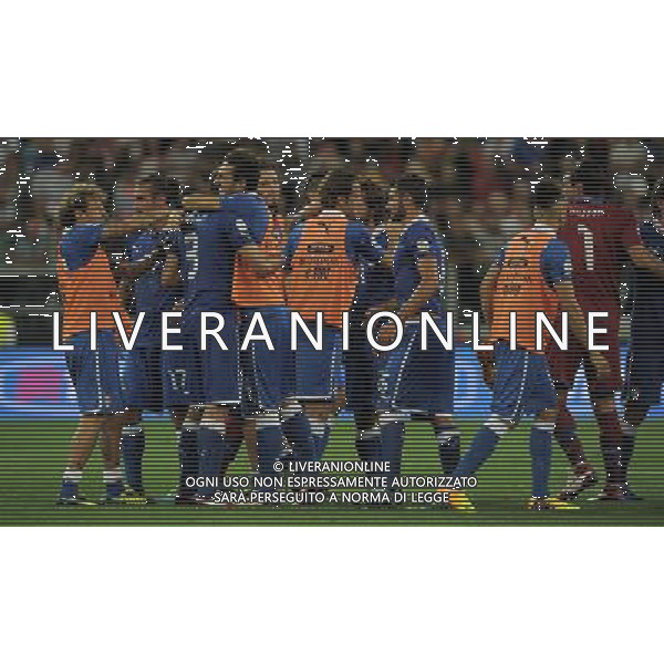 Qualificazioni ai Campionati Mondiali di Calcio Brasile FIFA 2014 Gruppo B Torino - 10.09.2013 Italia-Repubblica Ceca Nella Foto:esultanza finale italia /Ph.Vitez-Ag. Aldo Liverani