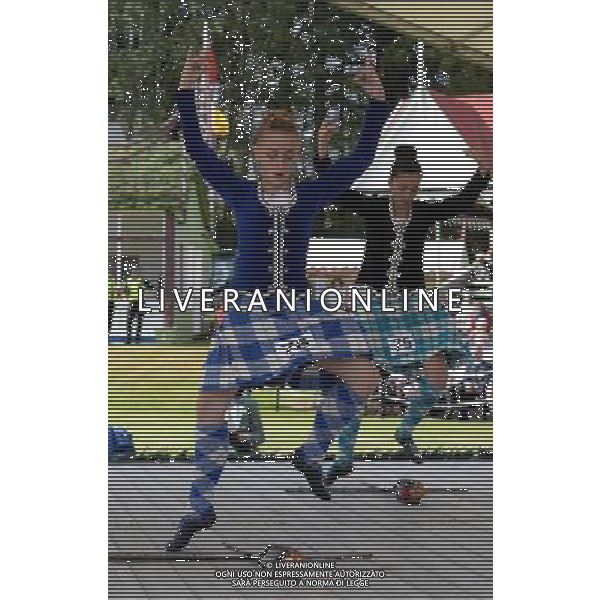 Scottish dancing at the Braemar Games, Scotland, 7-9-13 ©photoshot/AGENZIA ALDO LIVERANI SAS - ITALY ONLY - EDITORIAL USE ONLY - REALI INGLESI: La Regina Elisabetta II d\'inghilterra assiste ai Giochi Braemar, in Scozia