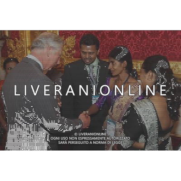 The Prince of Wales meets people, at the Global Youth Entrepreneurship Reception at St James Palace in London. ©photoshot/AGENZIA ALDO LIVERANI SAS - ITALY ONLY - REALI INGLESI: Il Principe Carlo d\'inghilterra al Ricevimento del Global Youth Entrepreneurship presso St James Palace a Londra.