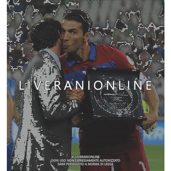 Qualificazioni ai Campionati Mondiali di Calcio Brasile FIFA 2014 Gruppo B Torino - 10.09.2013 Italia-Repubblica Ceca Nella Foto:Buffon Gianluigi-Albertini Demetrio /Ph.Vitez-Ag. Aldo Liverani