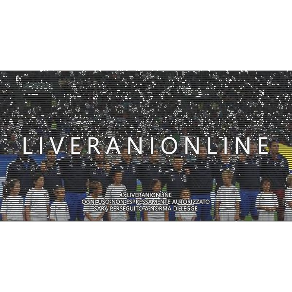 Qualificazioni ai Campionati Mondiali di Calcio Brasile FIFA 2014 Gruppo B Torino - 10.09.2013 Italia-Repubblica Ceca Nella Foto:Italia Squadra Formazione De Rossi,Chiellini,Balotelli,Maggio,Bonucci,Buffon,Pasqual,Giaccherini,Pirlo,Montolivo,Candreva /Ph.Vitez-Ag. Aldo Liverani