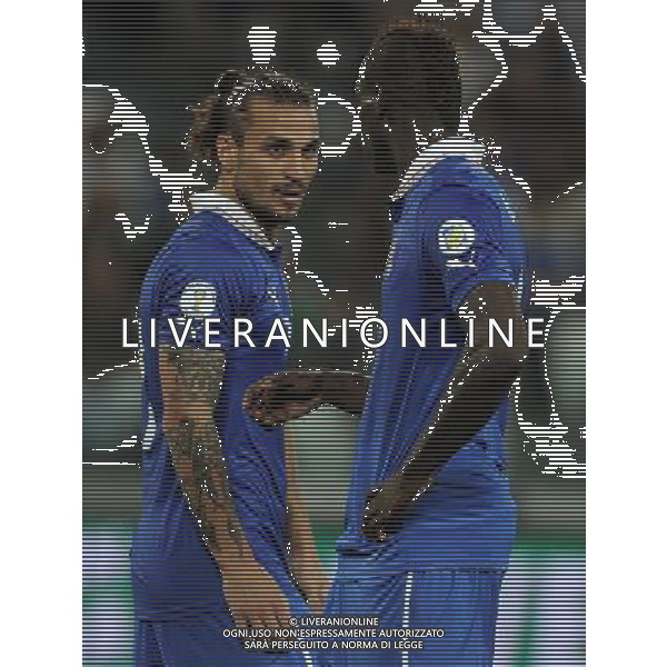 Qualificazioni ai Campionati Mondiali di Calcio Brasile FIFA 2014 Gruppo B Torino - 10.09.2013 Italia-Repubblica Ceca Nella Foto:Osvaldo Pablo Daniel-Balotelli Mario /Ph.Vitez-Ag. Aldo Liverani