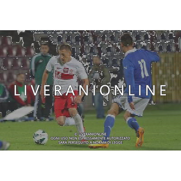 POLSKA SZCZECIN STADION IM. FLORIANA KRYGIERA 11.09.2013 MECZ POLSKA U20 - WLOCHY U20 NZ PATRYK FRYC (L), VICENZO GRIFO (11) FOT. KRZYSZTOF CICHOMSKI/NEWSPIX.PL POLAND SZCZECIN STADIUM IM. FLORIANA KRYGIERA 11.09.2013 MATCH POLAND U20 - ITALY U20 PATRYK FRYC (L), VICENZO GRIFO (11) FOT. KRZYSZTOF CICHOMSKI/NEWSPIX.PL --- Newspix.pl AG ALDO LIVERANI SAS ONLY ITALY *** Local Caption *** www.newspix.pl mail us: info@newspix.pl call us: 0048 022 23 22 222 --- Polish Picture Agency by Ringier Axel Springer Poland