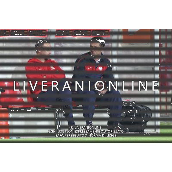 POLSKA SZCZECIN STADION IM. FLORIANA KRYGIERA 11.09.2013 MECZ POLSKA U20 - WLOCHY U20 NZ MILOSZ STEPINSKI (L) ASYSTENT, JACEK ZIELINSKI (P), TRENER FOT. KRZYSZTOF CICHOMSKI/NEWSPIX.PL POLAND SZCZECIN STADIUM IM. FLORIANA KRYGIERA 11.09.2013 MATCH POLAND U20 - ITALY U20 MILOSZ STEPINSKI (L) SECOND COACH, JACEK ZIELINSKI (P) COACH FOT. KRZYSZTOF CICHOMSKI/NEWSPIX.PL --- Newspix.pl AG ALDO LIVERANI SAS ONLY ITALY *** Local Caption *** www.newspix.pl mail us: info@newspix.pl call us: 0048 022 23 22 222 --- Polish Picture Agency by Ringier Axel Springer Poland