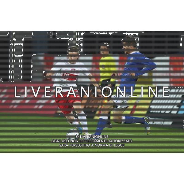 POLSKA SZCZECIN STADION IM. FLORIANA KRYGIERA 11.09.2013 MECZ POLSKA U20 - WLOCHY U20 NZ KAMIL WLODYKA (L), SIMONE PECORINI (P) FOT. KRZYSZTOF CICHOMSKI/NEWSPIX.PL POLAND SZCZECIN STADIUM IM. FLORIANA KRYGIERA 11.09.2013 MATCH POLAND U20 - ITALY U20 KAMIL WLODYKA (L), SIMONE PECORINI (P) FOT. KRZYSZTOF CICHOMSKI/NEWSPIX.PL --- Newspix.pl AG ALDO LIVERANI SAS ONLY ITALY *** Local Caption *** www.newspix.pl mail us: info@newspix.pl call us: 0048 022 23 22 222 --- Polish Picture Agency by Ringier Axel Springer Poland