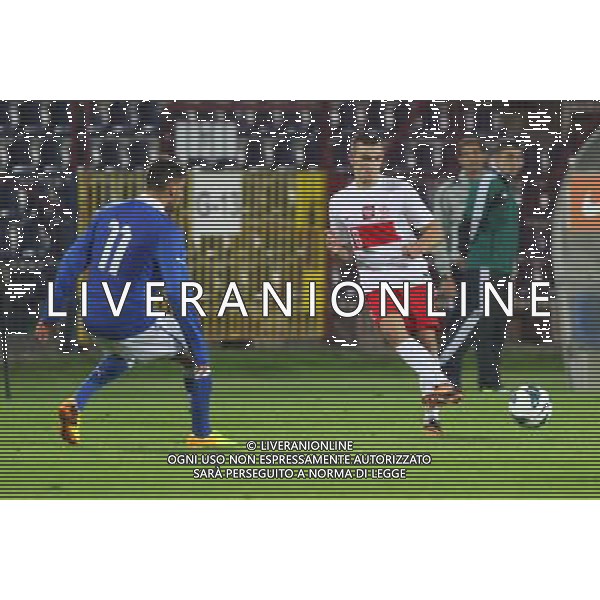 POLSKA SZCZECIN STADION IM. FLORIANA KRYGIERA 11.09.2013 MECZ POLSKA U20 - WLOCHY U20 NZ MICHAL RZUCHOWSKI (P), VINCENZO GRIFO (11) FOT. KRZYSZTOF CICHOMSKI/NEWSPIX.PL POLAND SZCZECIN STADIUM IM. FLORIANA KRYGIERA 11.09.2013 MATCH POLAND U20 - ITALY U20 MICHAL RZUCHOWSKI (P), VINCENZO GRIFO (11) FOT. KRZYSZTOF CICHOMSKI/NEWSPIX.PL --- Newspix.pl AG ALDO LIVERANI SAS ONLY ITALY *** Local Caption *** www.newspix.pl mail us: info@newspix.pl call us: 0048 022 23 22 222 --- Polish Picture Agency by Ringier Axel Springer Poland