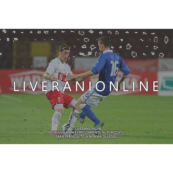 POLSKA SZCZECIN STADION IM. FLORIANA KRYGIERA 11.09.2013 MECZ POLSKA U20 - WLOCHY U20 NZ JAKUB BAK (L), FEDERICO BARBA (P) FOT. KRZYSZTOF CICHOMSKI/NEWSPIX.PL POLAND SZCZECIN STADIUM IM. FLORIANA KRYGIERA 11.09.2013 MATCH POLAND U20 - ITALY U20 JAKUB BAK (L), FEDERICO BARBA (P) FOT. KRZYSZTOF CICHOMSKI/NEWSPIX.PL --- Newspix.pl AG ALDO LIVERANI SAS ONLY ITALY *** Local Caption *** www.newspix.pl mail us: info@newspix.pl call us: 0048 022 23 22 222 --- Polish Picture Agency by Ringier Axel Springer Poland